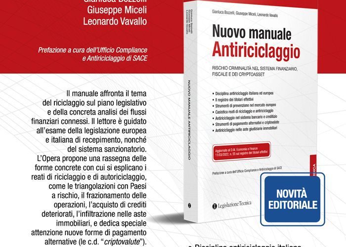Nuovo Manuale antiriciclaggio